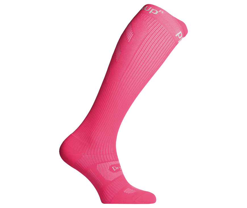 Compression protective summer knee socks "LongDry PRO" pink L 44-47 - photo 1
