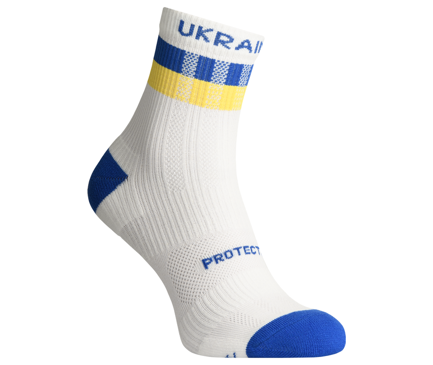 Protective summer compression socks "ShortDry Ultra New" blue & white S 39-42 - photo 1