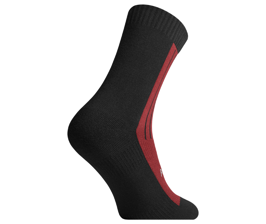 Winter thermal socks "MerinoWinter" black & burgundy M 40-43 - photo 1