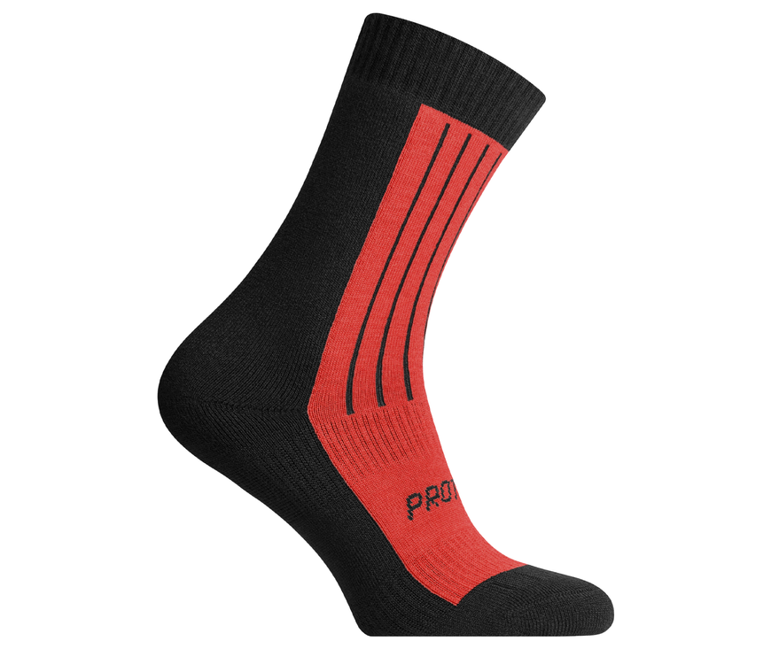 Winter thermal socks "MerinoWinter" black & red S 36-39 - photo 1