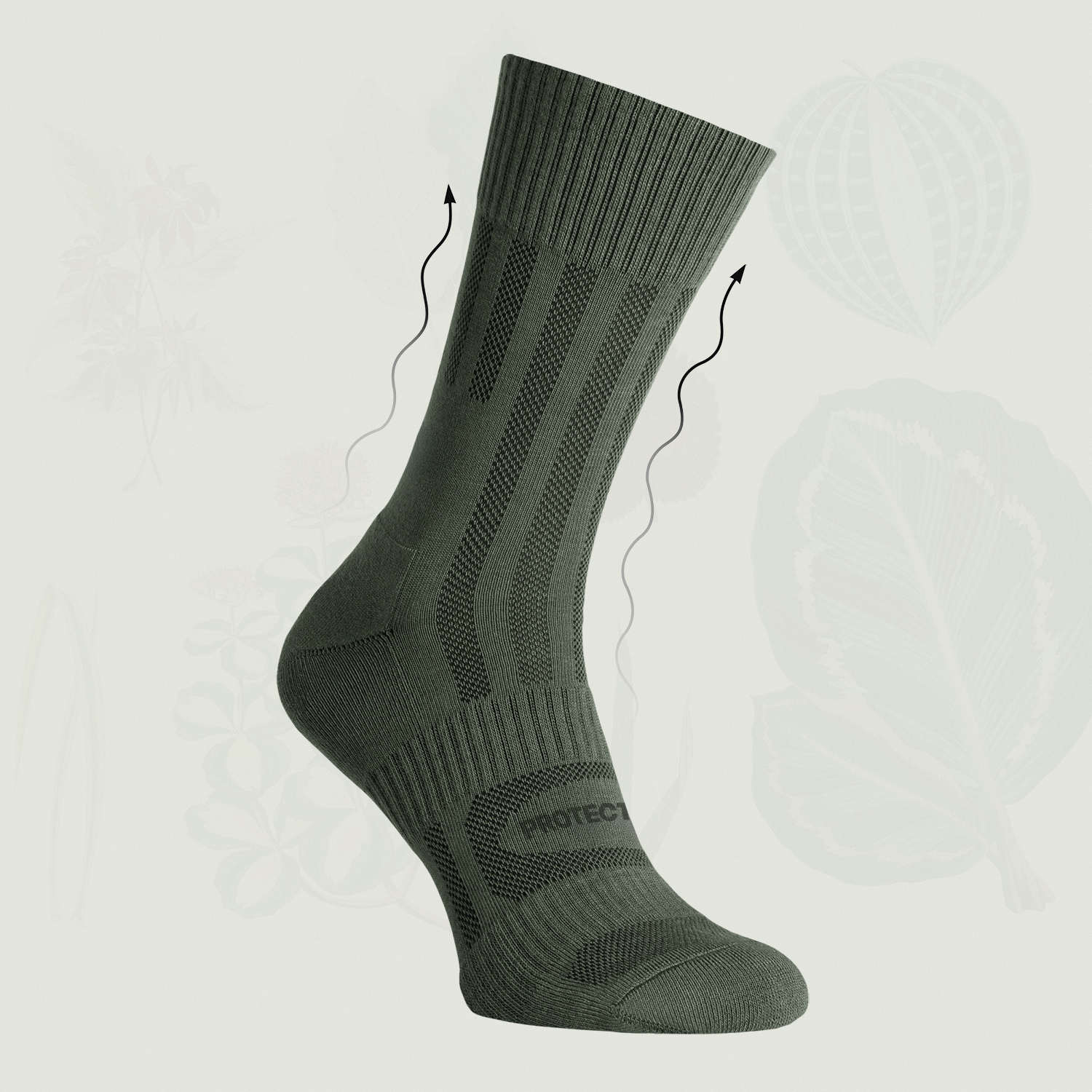 A trekking sock from the ExtraCotton® Collection by PROTECTOR®